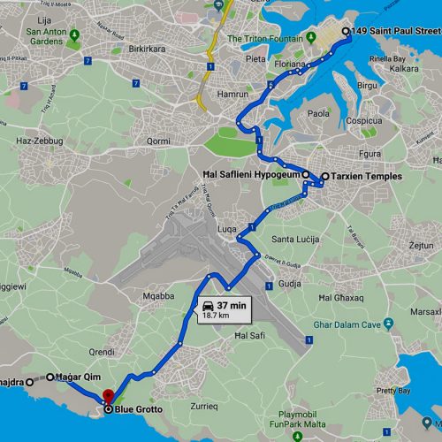 190608 Touring Map for the day