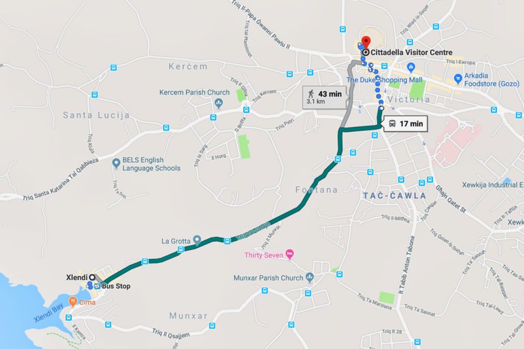 190614-map-Xlendi-to-Cittadella-1