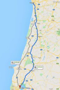 191018-01-Porto-to-LIsbon-map