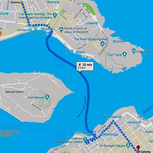 Ferry - Valletta to Sliema