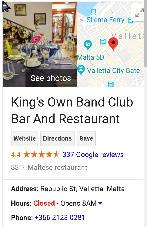 Valletta-King's Own Band Club